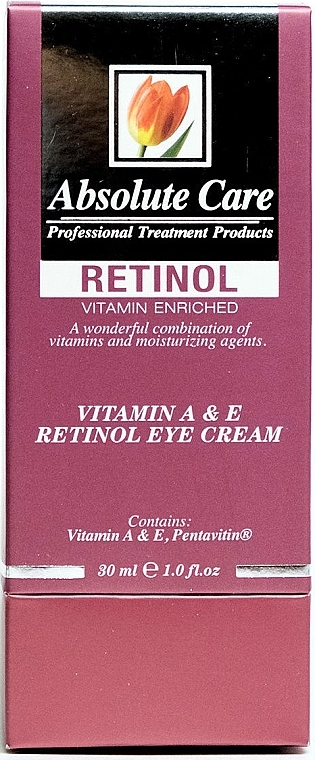 Anti-Wrinkle Eye Cream - Absolute Care Retinol Eye Cream — photo N2