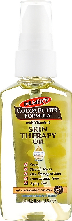 Face & Body Oil - Palmer's Cocoa Butter Skin Therapy Oil With Vitamin E — photo N2