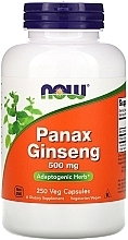 Ginseng Capsules, 500mg - Now Foods Panax Ginseng — photo N2