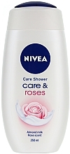 Shower Cream-Gel "Milk and Rose" - NIVEA Bath Care Cream Shower Rose And Milk — photo N1