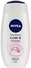 Shower Cream-Gel 'Milk and Rose' - NIVEA Rose And Milk Bath Care Cream Shower — photo N1