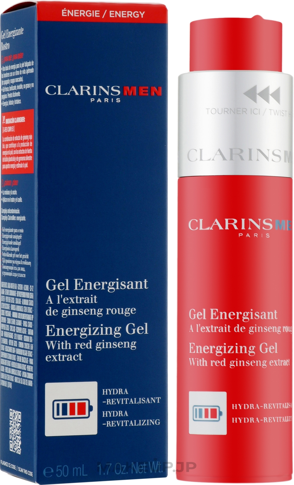 Men Even Complexion Energizing Gel - Clarins Men Energizing Gel — photo 50 ml