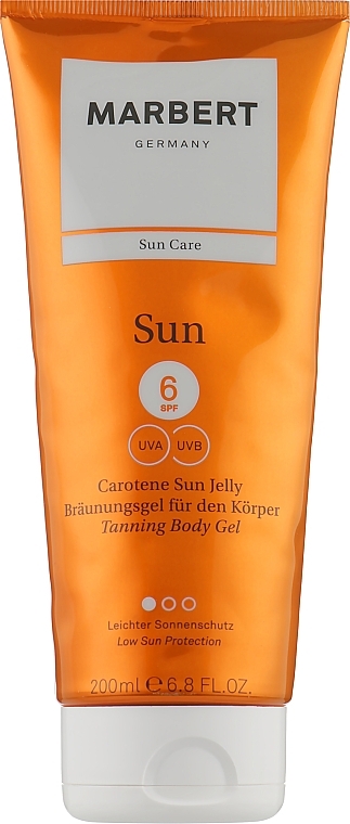 Self-Tanning Face & Body Gel SPF 6 - Marbert Sun Carotene Sun Jelly — photo N1