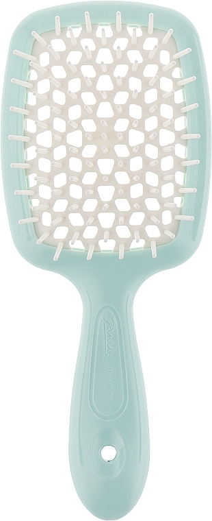 Hair Brush, mint and white - Janeke Superbrush Small — photo N1