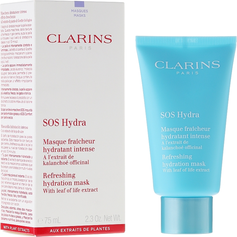 Moisturizing Kalanchoe Extract Mask - Clarins SOS Hydra Refreshing Hydration Mask — photo N4