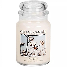 Fragrances, Perfumes, Cosmetics Scented Candle in Jar - Village Candle Pure Linen