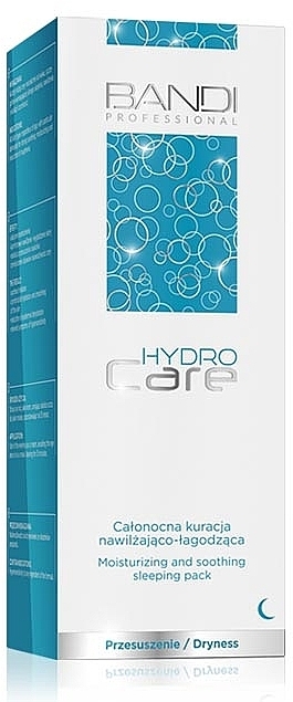 Night Face Cream - Bandi Professional Hydro Care Moisturizing And Soothing Sleeping Pack — photo N16