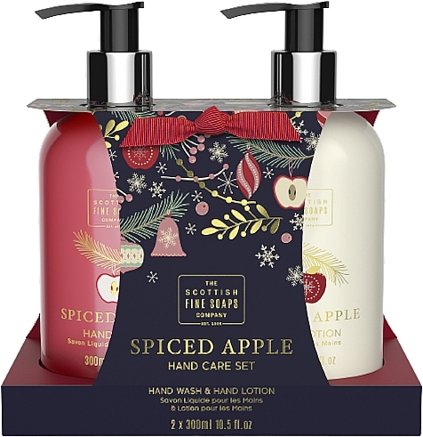 Set - Scottish Fine Soaps Spiced Apple Hand Care Set (soap/300ml + h/lot/300ml) — photo N1