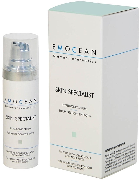 Moisturizing Face Serum with Hyaluronic Acid - Emocean Skin Specialist Hyaluronic Serum — photo N2