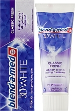 Toothpaste "3D Whitening" - Blend-a-med 3D White Toothpaste — photo N2