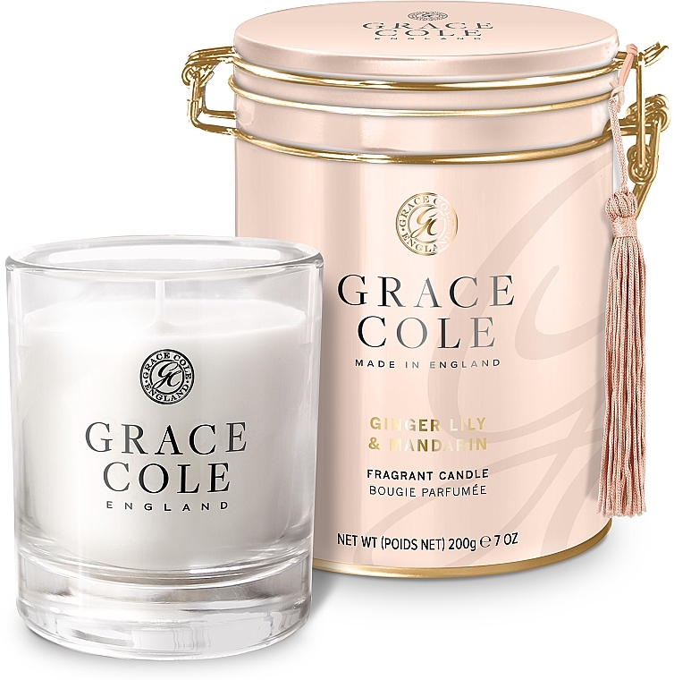 Scented Candle - Grace Cole Boutique Ginger Lily & Mandarin Fragrant Candle — photo N7