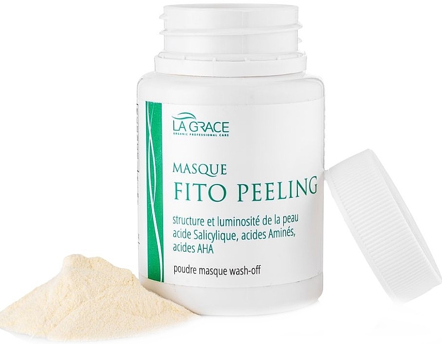 Facial Powder Mask with Salicylic Acid & Amino Acids "Phyto Peeling" - La Grace Fito Peeling Poudre Masque Wash-Off — photo N18