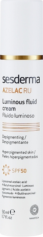 Depigmenting Facial Fluid Cream - SesDerma Laboratories Azelac Luminous Fluid Cream — photo N2