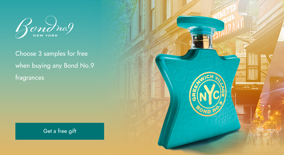 Buy any Bond No. 9 fragrance and get 3 free product samples