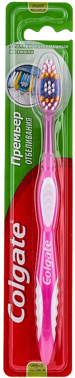 Premier Medium Toothbrush #2, crimson - Colgate Premier Medium Toothbrush — photo N1