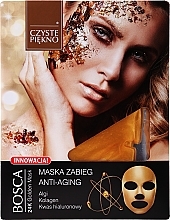 Fragrances, Perfumes, Cosmetics Anti-Aging Face Mask - Czyste Piekno Bosca Anti-Aging 24K Golden Mask