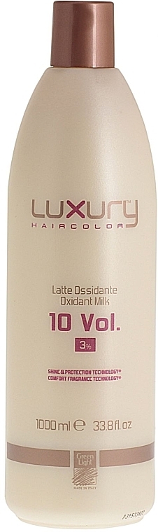 Milk Oxidant - Green Light Luxury Haircolor Oxidant Milk 3% 10 vol. — photo N1