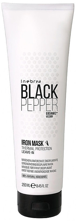 Firming Leave-In Mask for Unruly hair - Inebrya Black Pepper Iron Mask — photo N1