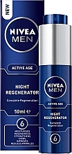 Fragrances, Perfumes, Cosmetics Replenishing Night Cream - NIVEA MEN Aktive Age Night Regenerator Cream 