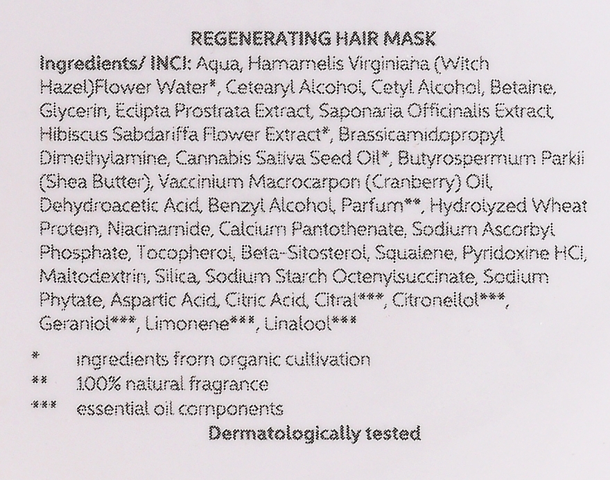 Hair Mask "Repair" - Naturativ Regeneration Mask — photo N2