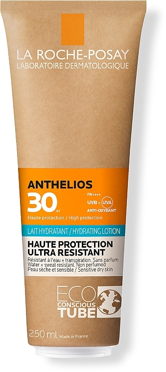 Moisturizing Sunscreen Body Lotion for Sensitive & Reactive Skin - La Roche-Posay Anthelios Hydrating Lotion SPF30+ — photo N1