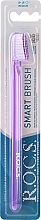 Fragrances, Perfumes, Cosmetics Toothbrush "Classic", medium, transparent violet - R.O.C.S.