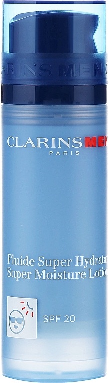 Intensive Moisturizing Face Lotion - Clarins Men Super Moisture Lotion SPF 20 — photo N2