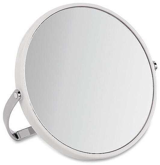 Round Table Mirror, white, 13 cm, x5 - Acca Kappa Mirror Bilux White Plastic X5 — photo N1