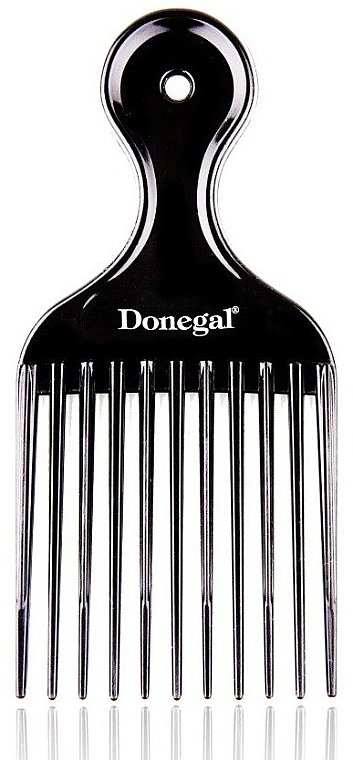 Hair Comb 15.4 cm, Black - Donegal Comb for Curly Hair — photo N1