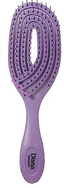 Oval Vented Hair Brush, purple - Disna Beauty4U Magic Twister Brush — photo N1