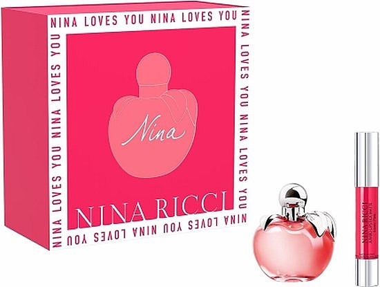 Nina Ricci Nina - Set (edt/50 ml + lipstick/2.5 g) — photo N1