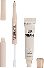 Lip Kit - Makeup Revolution Lip Shape Rose Pink — photo N2