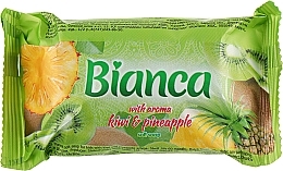 Fragrances, Perfumes, Cosmetics Toilet Soap Bar "Kiwi & Pineapple" - Bianca Kiwi & Pineapple Aroma Soft Soap