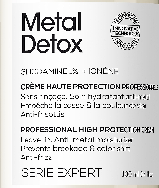 Protective Hair Cream - L'Oreal Professionnel Metal Detox Professional High Protection Cream — photo N2