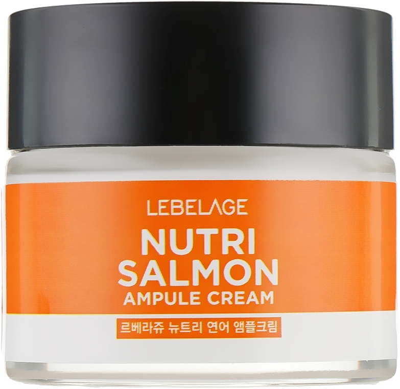 Nourishing Cream with Salmon Oil - Lebelage Ampule Cream Nutri Salmon — photo N2