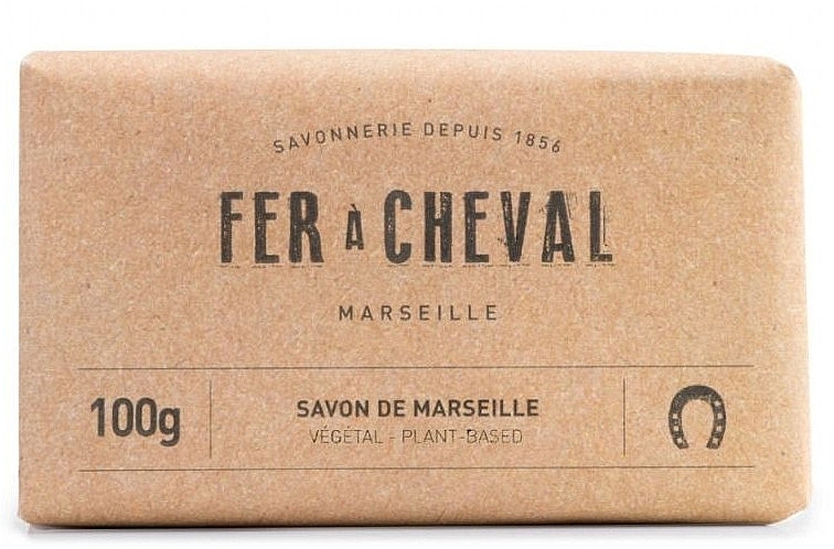 Natural Marseille Vegetable Soap - Fer A Cheval Pure Olive Marseille Soap Bar — photo N2