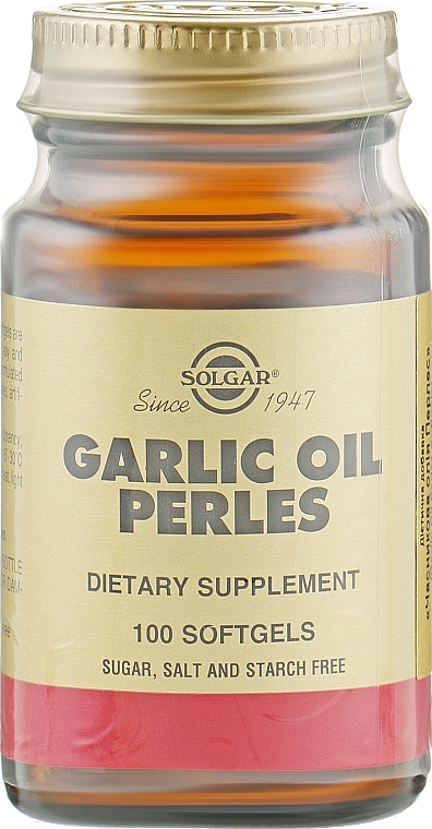 Garlic Oil Dietary Supplement - Solgar Garlic Oil — photo N1