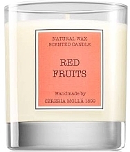 Red Fruits Scented Candle - Cereria Molla Natural Wax Scented Candle Red Fruits — photo N1