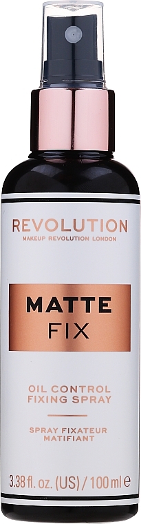 Makeup Fixing Spray - Makeup Revolution Matte Fix Oil Control Fixing Spray — photo N1