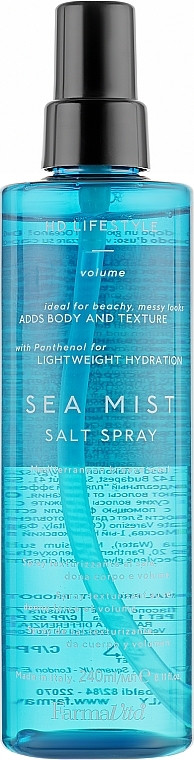 Wet Hair Effect Styling Spray - Farmavita HD Life Style Sea Mist Spray — photo N1