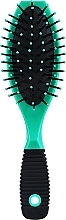 Fragrances, Perfumes, Cosmetics Oval Hair Brush, 17.5 cm, green - Ampli