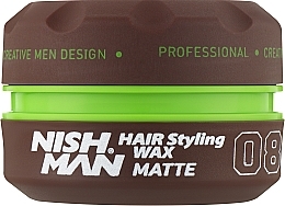 Fragrances, Perfumes, Cosmetics Hair Styling Wax - Nishman Hair Styling Wax 08 Matte