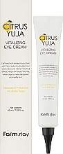 Yuzu Extract Refreshing Eye Cream - FarmStay Citrus Yuja Vitalizing Eye Cream — photo N2