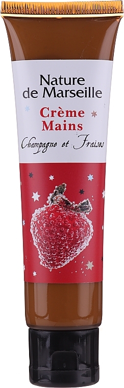 Set "Strawberry & Champagne" - Nature De Marseille (sh/gel/150ml +cr/60ml + b/balm/100ml + soap/95g) — photo N3