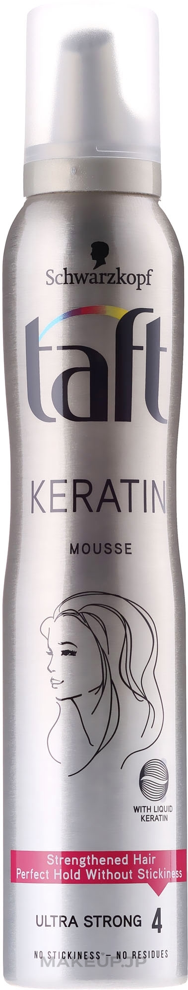 Ultra Strong Hold Styling Mousse "Keratin" - Schwarzkopf Taft — photo 200 ml