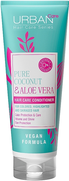 Color Protection Conditioner - Urban Pure Coconut & Aloe Vera Hair Conditioner — photo N1