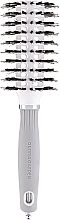 Fragrances, Perfumes, Cosmetics Hair Brush, 30 mm, combined bristles - Olivia Garden Expert Blowout Vent Boar & Nylon Bristles White & Grey