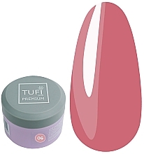 Fragrances, Perfumes, Cosmetics Builder Gel - Tufi Profi Premium LED Gel 06 Raspberry