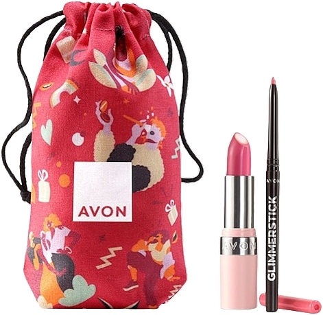 Avon Hydramatic Iconic Pink (lipstick/3.6g + lip/liner/0.35g + acc/1pc) - Set — photo N1