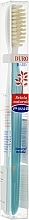Toothbrush with Natural Bristles, hard, light blue - Piave — photo N1
